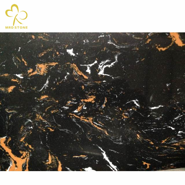 Hersteller von Portoro Gold Black Engineered Marble Stone Slabs