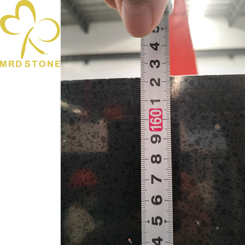 Crystal Black Artificial Quartz Slab Crystal Black Artificial Quartz Slab